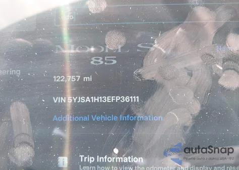 2014 Tesla Model S P85 from USA, damaged, VIN 5YJSA1H13EFP36111